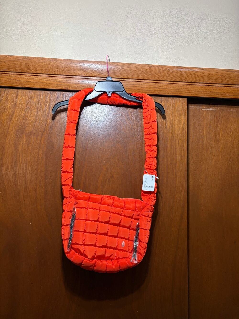 Free People FP Movement Quilted Baby Carryall Sling Bag Flame Red NWT Fire
